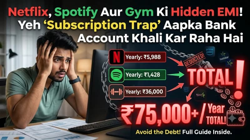 Netflix, Spotify Aur Gym Ki Hidden EMI! Yeh 'Subscription Trap' Aapka Bank Account Khali Kar Raha Hai